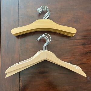 Set (26) Wooden and velour Hangers for Children